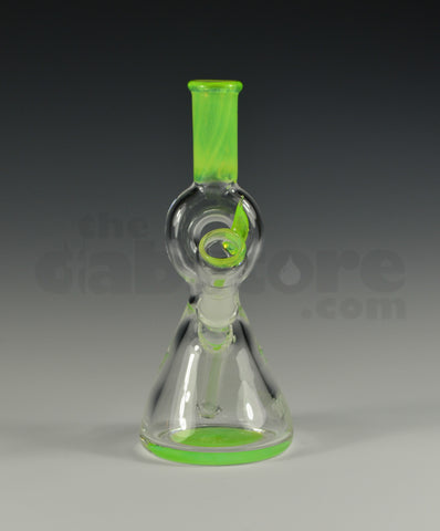 Wicked Sands Glass Mini Tube Pendant Slime 10 MM