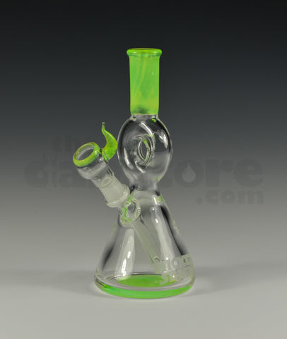 Wicked Sands Glass Mini Tube Pendant Slime 10 MM